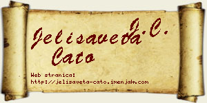 Jelisaveta Ćato vizit kartica
